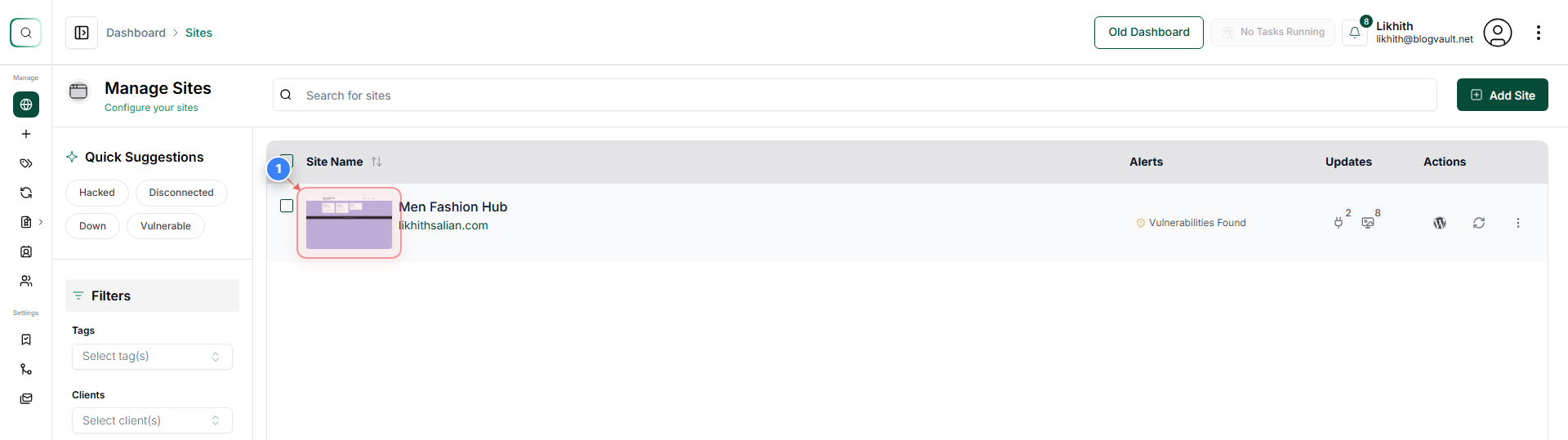 Step 1 screenshot
