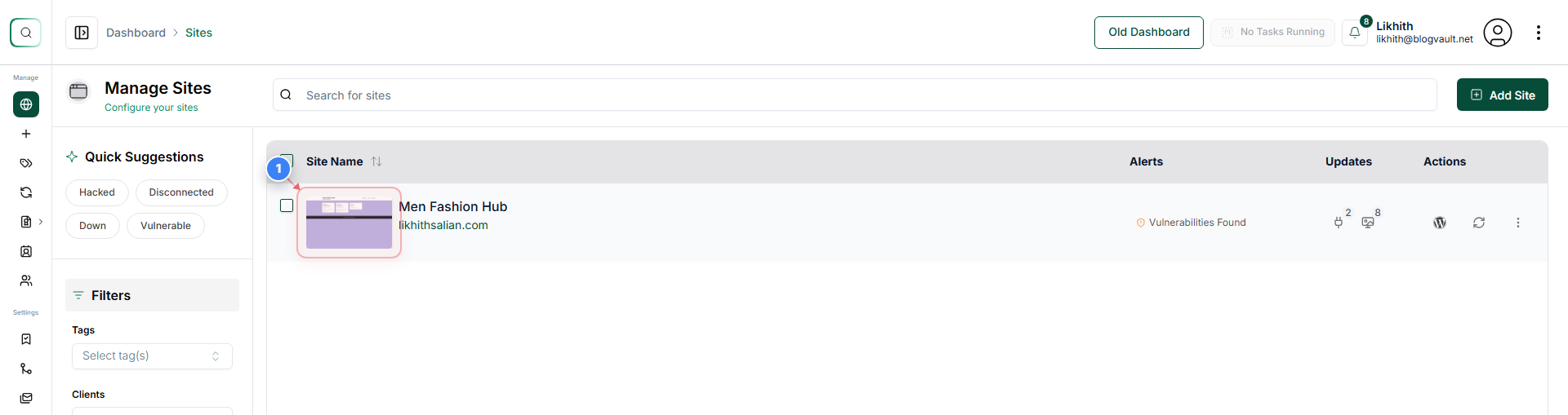 Step 1 screenshot