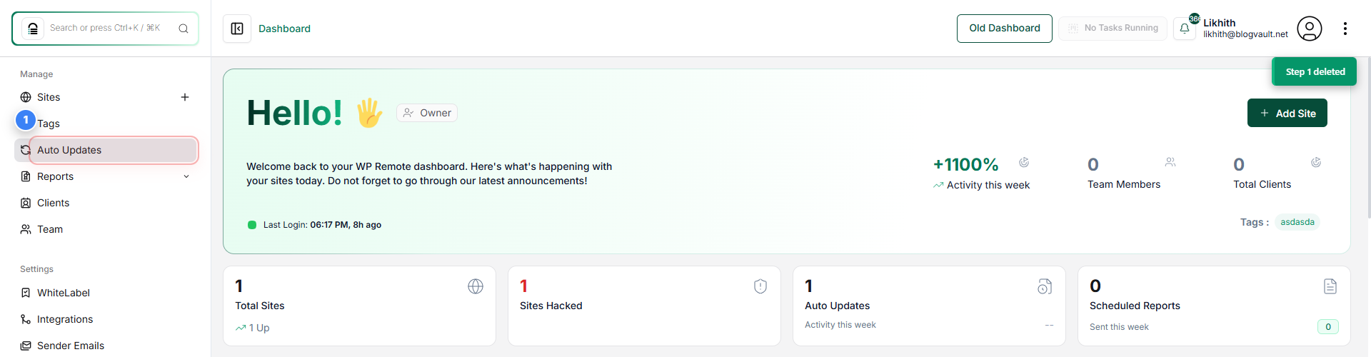 Step 1 screenshot