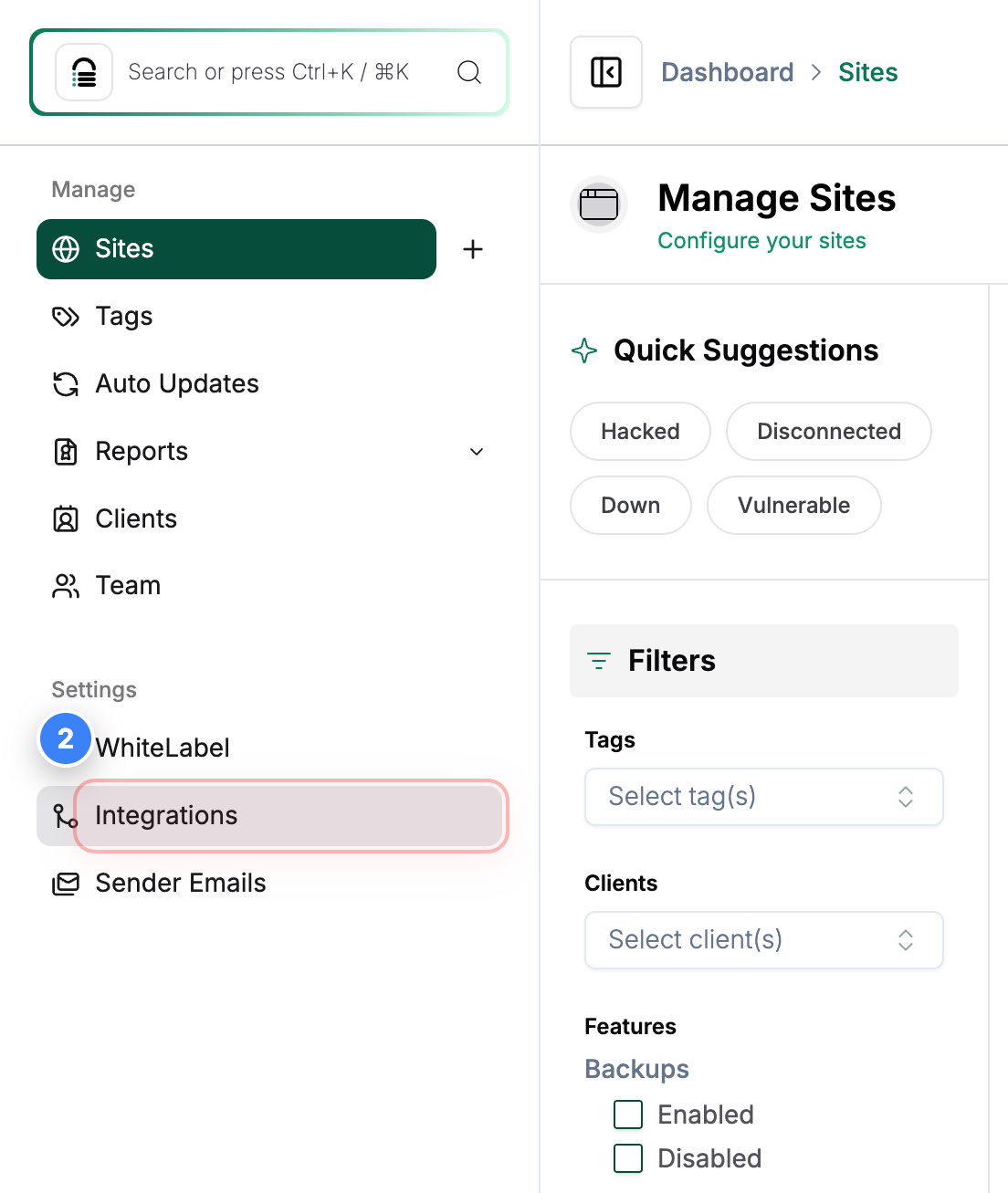 Step 2 screenshot