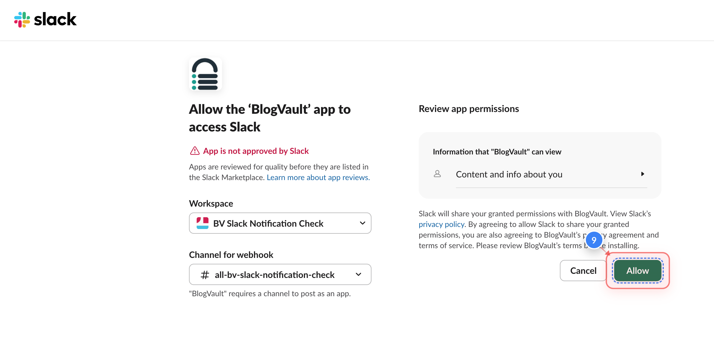 Step 8 screenshot