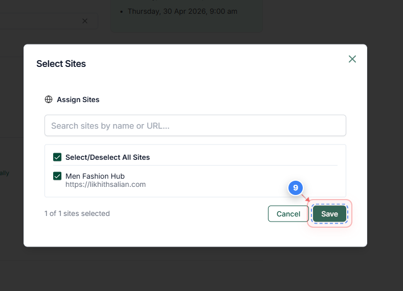 Step 9 screenshot