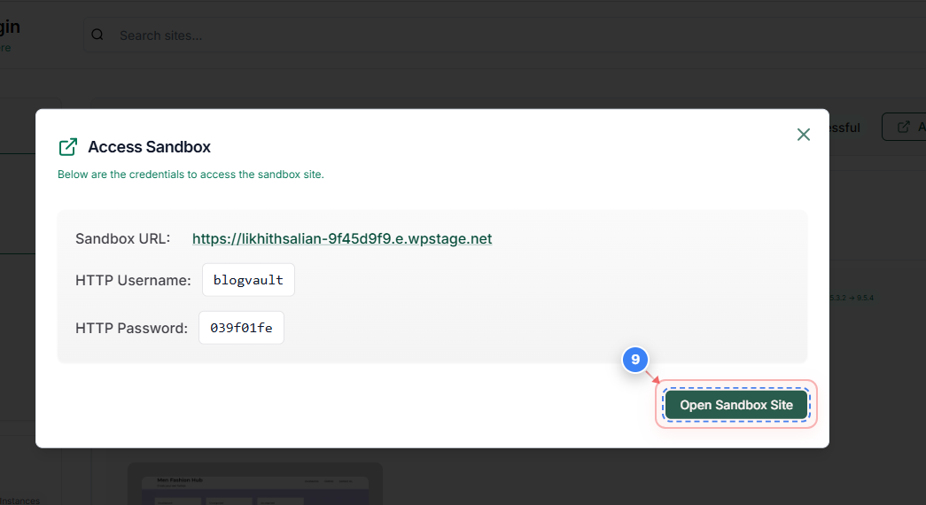 Step 9 screenshot