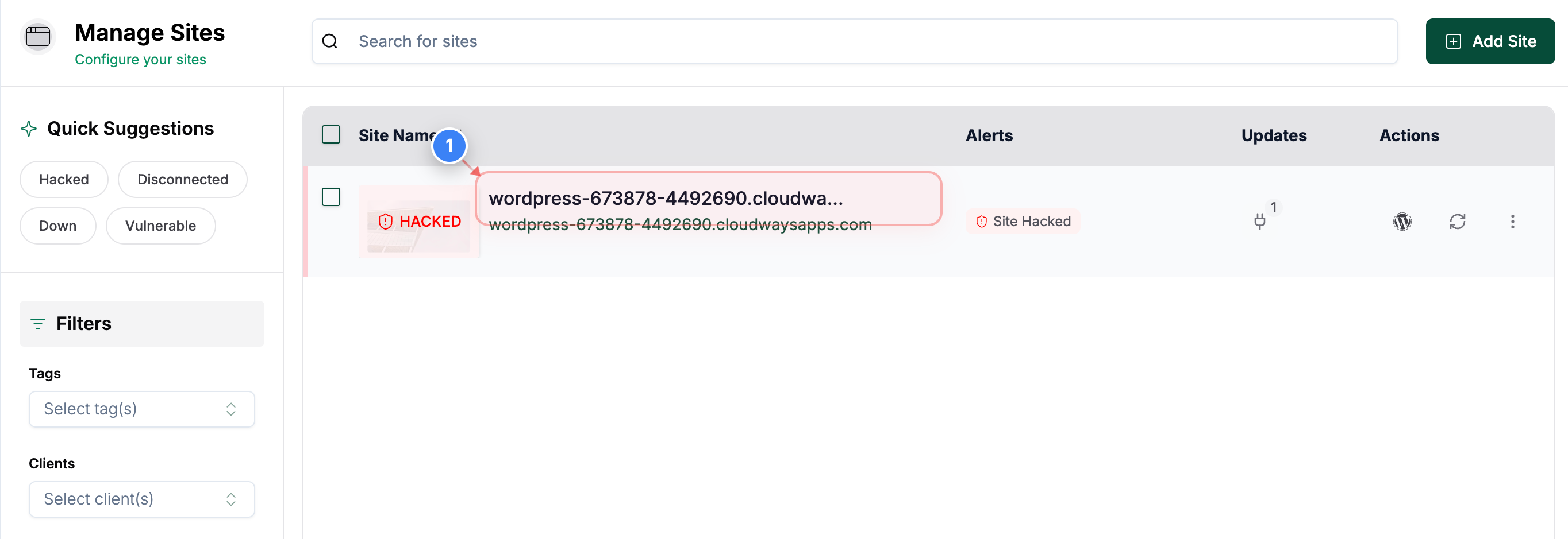 Step 1 screenshot