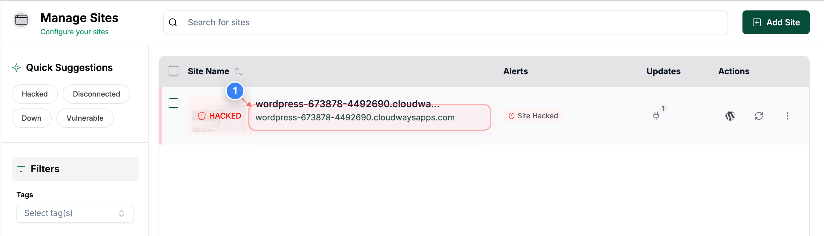 Step 1 screenshot
