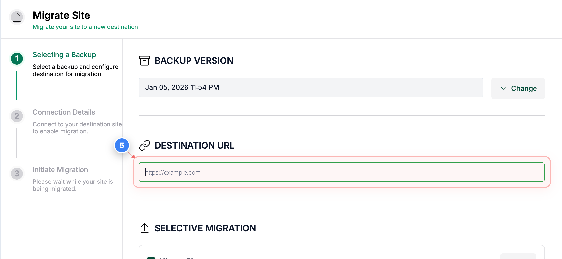 Step 5 screenshot