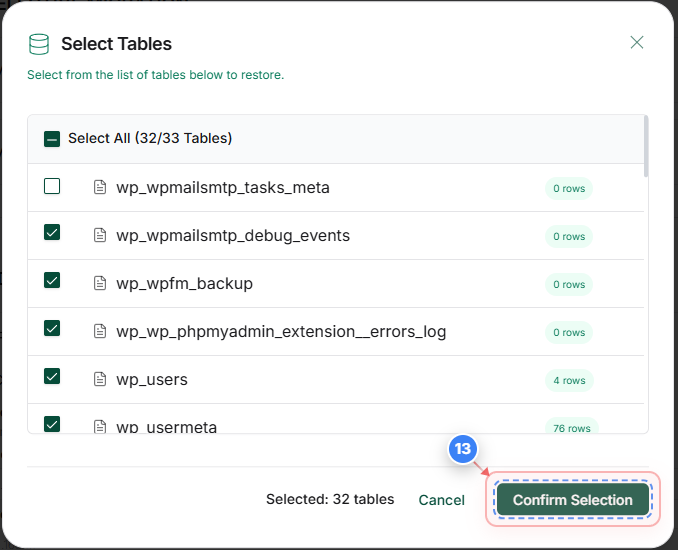 Step 13 screenshot